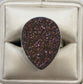 Druzy Silver Ring - Premium Ring from India Gems - Just $59! Shop now at Three Blessed Gems