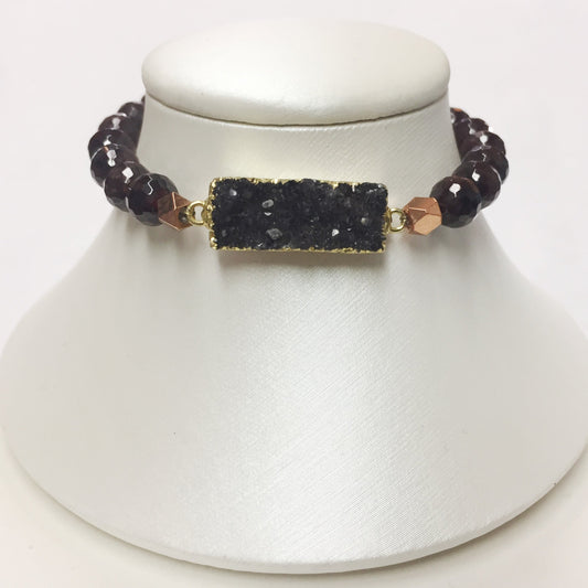 Gemstone Druzy Bracelet - Premium Bracelet from Naka - Just $42! Shop now at Three Blessed Gems