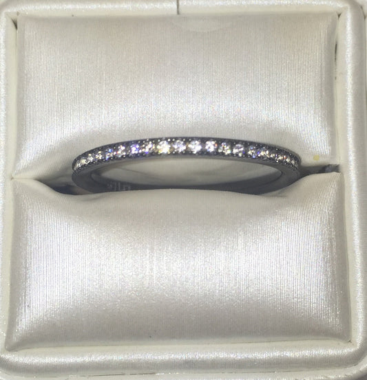 Eternity CZ 24K Black Gold Ring - Premium Rings from Kebella - Just $60! Shop now at Three Blessed Gems