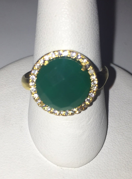 Gemstone CZ Round Ring - Premium Ring from Naka - Just $37! Shop now at Three Blessed Gems