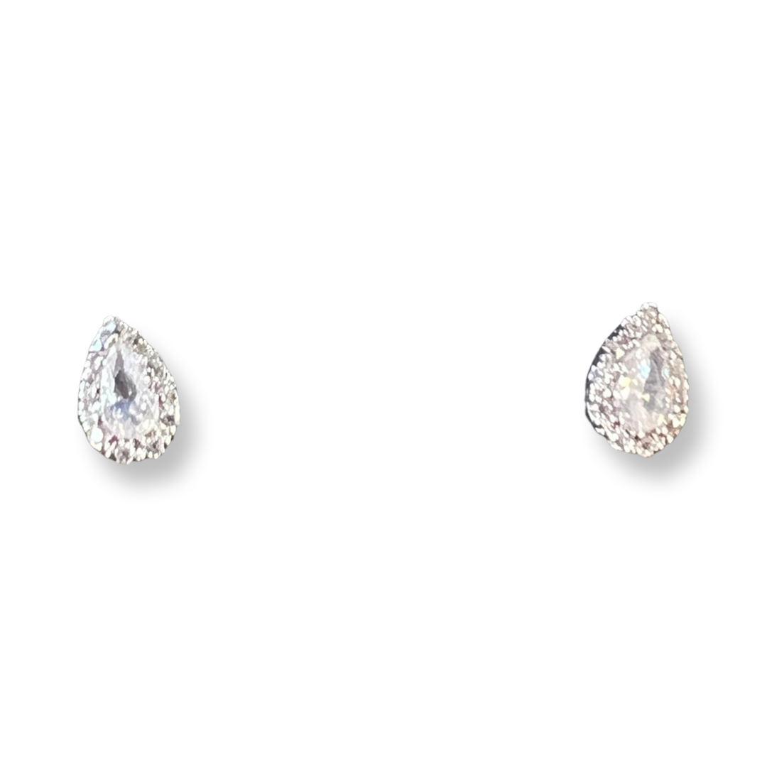 Gold Over Sterling Cz. Earring - Premium Earrings from Kenze Panne Jewelry - Just $52! Shop now at Three Blessed Gems