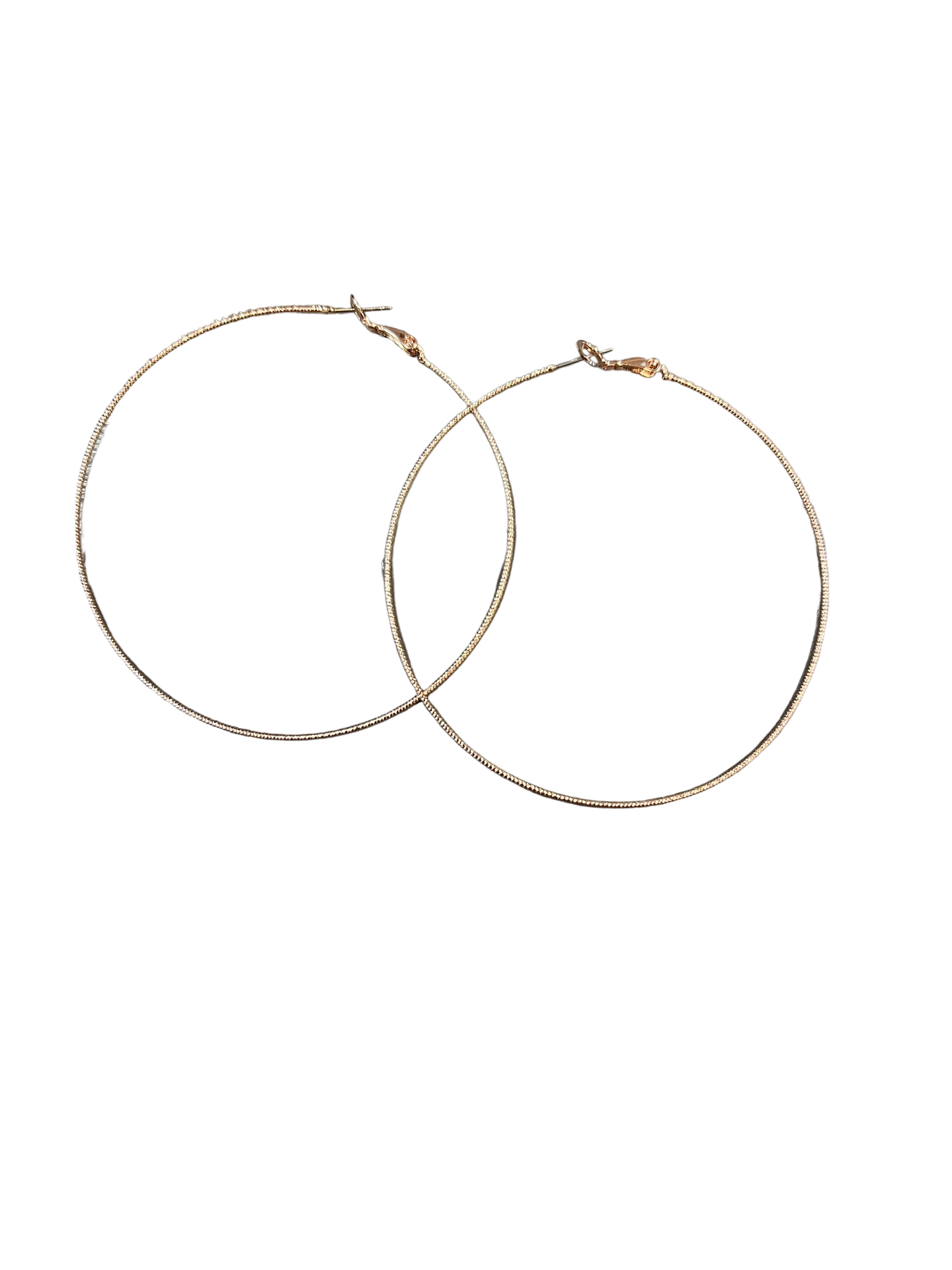 Rose Gold Dipped Hoop Earring - Premium Earrings from Kenze Panne Jewelry - Just $39! Shop now at Three Blessed Gems