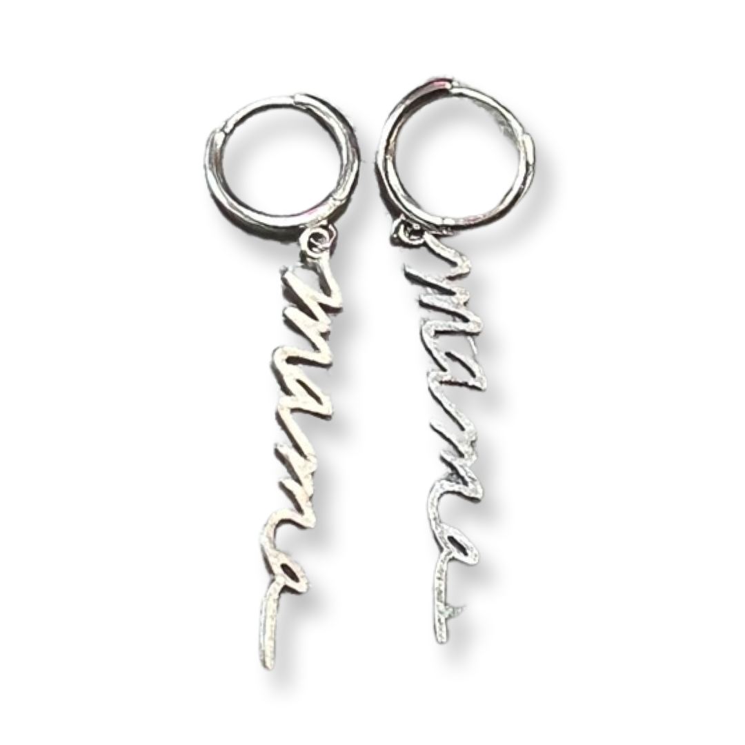 Silver Mama Earring - Premium Earrings from Kenze Panne Jewelry - Just $32! Shop now at Three Blessed Gems