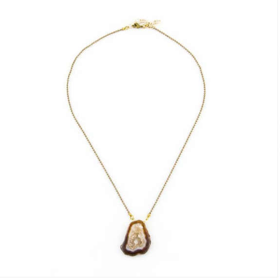 Geode Necklace - Premium Necklace from Santore' - Just $55! Shop now at Three Blessed Gems
