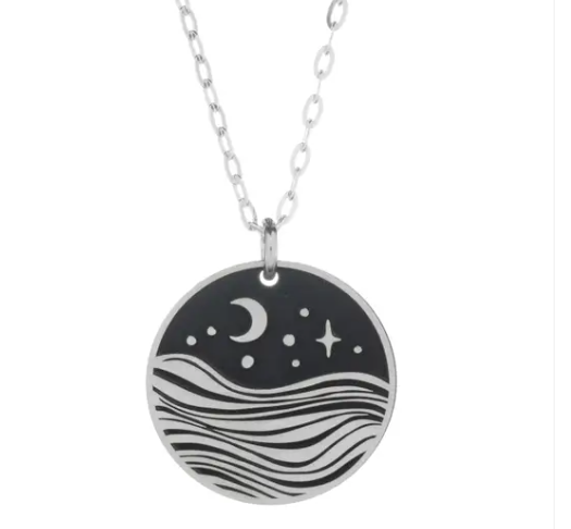 Moonlit Ocean Necklace - Premium Necklace from Bearded Jeweler - Just $55! Shop now at Three Blessed Gems