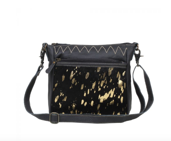 Ziggy Leather And Hairon Bag - Premium Bag from Myra - Just $87! Shop now at Three Blessed Gems