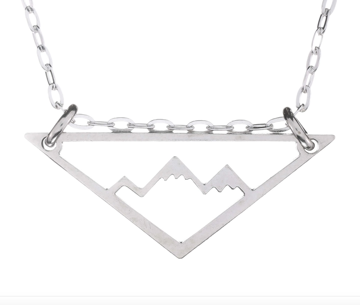 Mountain Adventure Silver Necklace