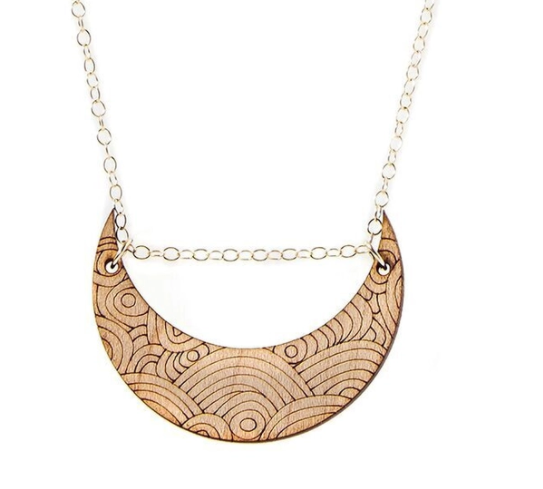 Tribal Wood Necklace - Premium Necklace from Treeline & Tide - Just $75! Shop now at Three Blessed Gems