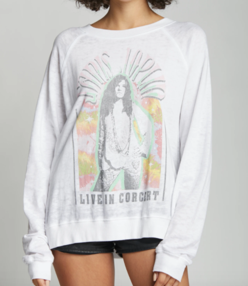 Janis Joplin Live In Concert Sweatshirt - Premium Sweatshirt from Recycled Karma - Just $69! Shop now at Three Blessed Gems