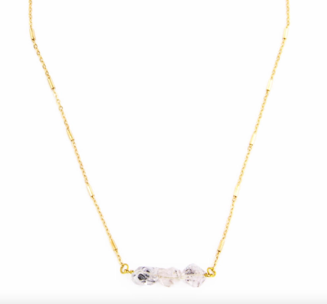 Herkimer Diamond Triple Necklace - Premium Necklace from Santore' - Just $66! Shop now at Three Blessed Gems