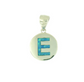 Alphabet Blue Opal Silver Charms