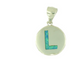 Alphabet Blue Opal Silver Charms