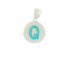Alphabet Blue Opal Silver Charms