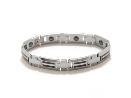 Koa Wood Stone Tungsten Bracelet - Premium Bracelets from EMV Trading - Just $90! Shop now at Three Blessed Gems