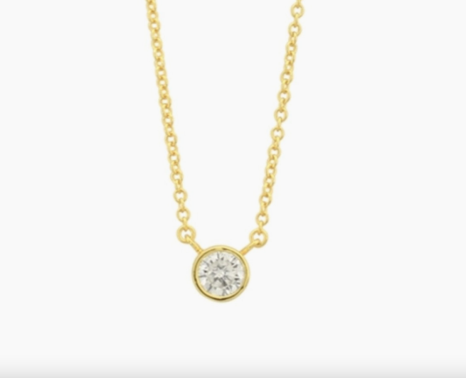 Classic Cz. Necklace Gold Plated Necklace - Premium Necklace from Modern Opus - Just $45! Shop now at Three Blessed Gems