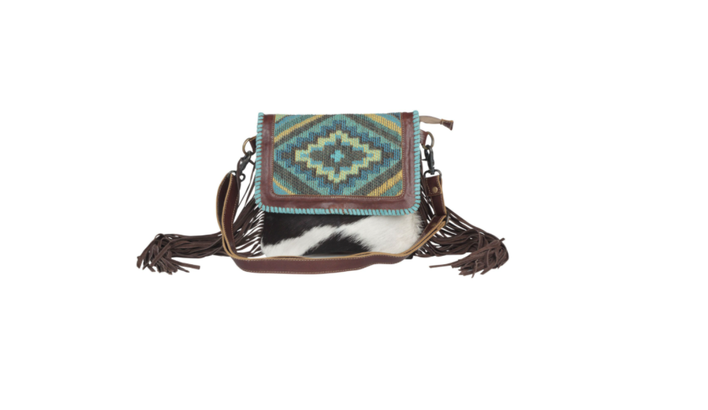 Wild West Boho Leather & Hairon Bag - Premium Bag from Myra - Just $96! Shop now at Three Blessed Gems