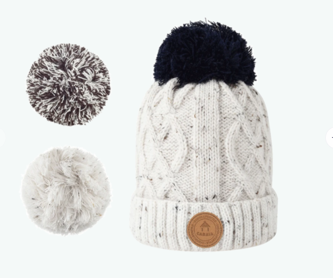3 Pom Pom Beanie - Premium Beanie from Cabaia - Just $45! Shop now at Three Blessed Gems
