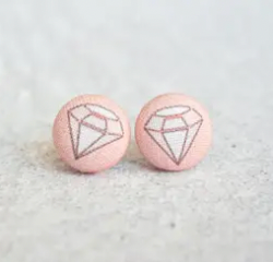 Button Design Earrings - Premium Earrings from Rachael o's - Just $20! Shop now at Three Blessed Gems