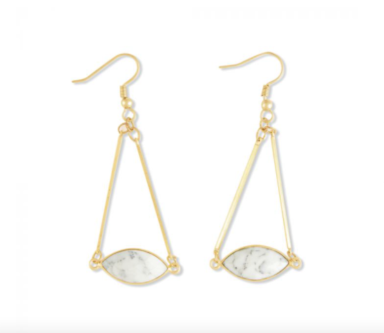 Gold Fill Dendrite Opal Earring - Premium Earrings from Myra - Just $45! Shop now at Three Blessed Gems