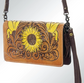 Hand Tooled Leather Sunflower Purse - Premium Purses from American Darling - Just $205! Shop now at Three Blessed Gems