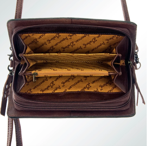 Hand Tooled Leather Sunflower Purse - Premium Purses from American Darling - Just $205! Shop now at Three Blessed Gems