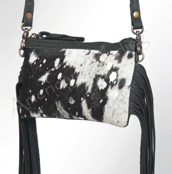 Leather & Cowhide Crossbody Bag - Premium crossbody from American Darling - Just $65! Shop now at Three Blessed Gems