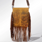 Cowhide Hand Tooled Leather W/Fringe Concealed Carry Bag - Premium Bag from American Darling - Just $249! Shop now at Three Blessed Gems