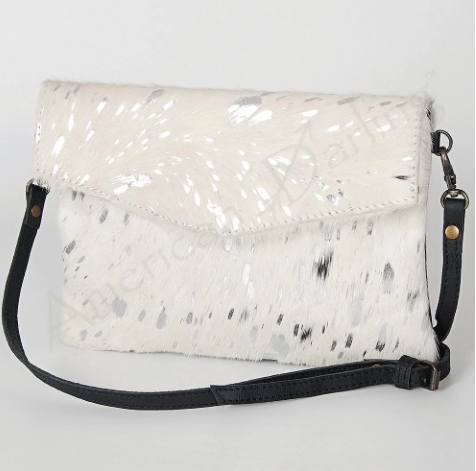 Cowhide And Leather Bag - Premium Bag from American Darling - Just $125! Shop now at Three Blessed Gems