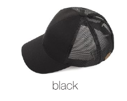 Plain Bun Baseball Cap - Premium Hat from CC - Just $17! Shop now at Three Blessed Gems
