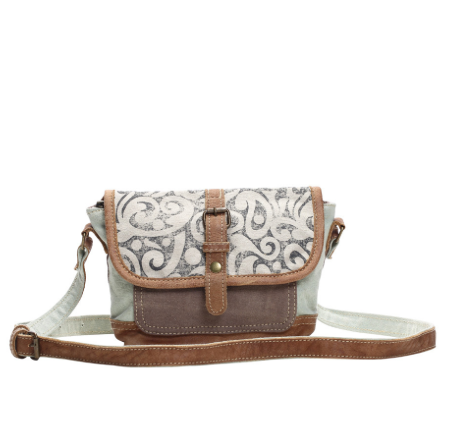 Leaf Print Small Cross Body Bag - Premium Bag from Myra - Just $45! Shop now at Three Blessed Gems
