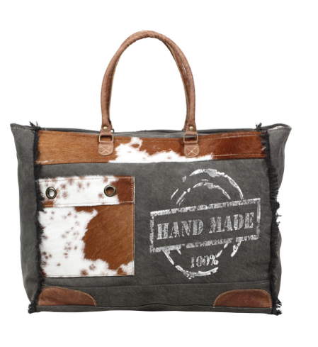 100% Handmade Print Weekender Bag - Premium Bag from Myra - Just $85! Shop now at Three Blessed Gems