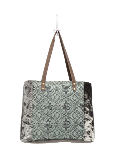 Floral Chic Canvas Tote Bag - Premium Bag from Myra - Just $63! Shop now at Three Blessed Gems