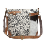 Hairon and Cotton Rug Shoulder Bag