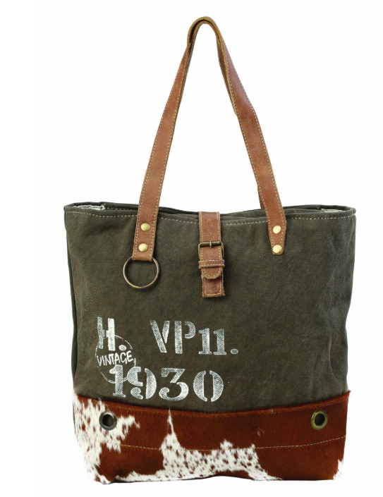 Vintage 1930 Canvas Tote Bag - Premium Bag from Myra - Just $67! Shop now at Three Blessed Gems