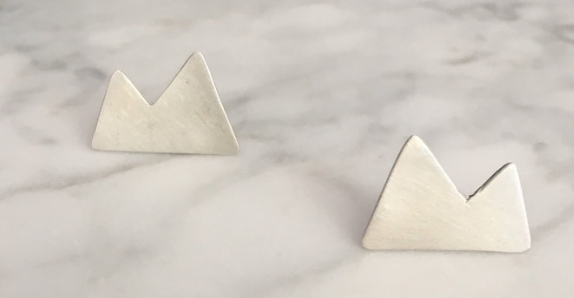 Mountain Silver Earring - Premium Earrings from Indigo Bee - Just $43! Shop now at Three Blessed Gems