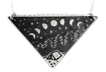 Wanderlust Triangle Silver Pendant