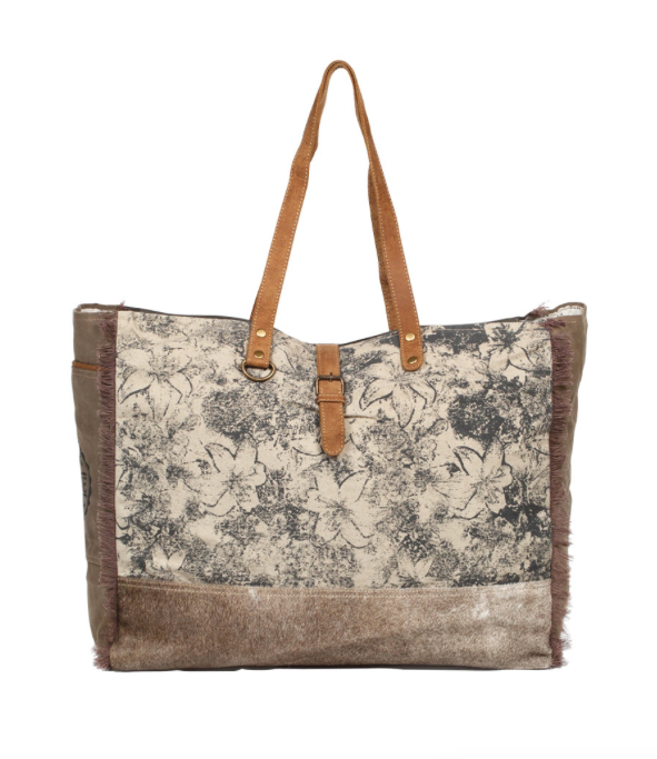 Floweret Weekender - Premium Purse from Myra - Just $85! Shop now at Three Blessed Gems