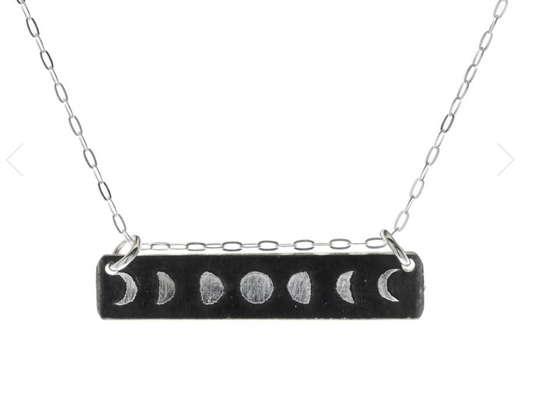 Horizontal Bar Sterling Silver Necklace