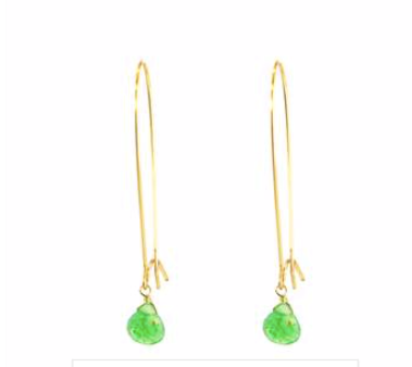Long Wire Drop Earrings - Premium Earrings from Santore' - Just $45! Shop now at Three Blessed Gems
