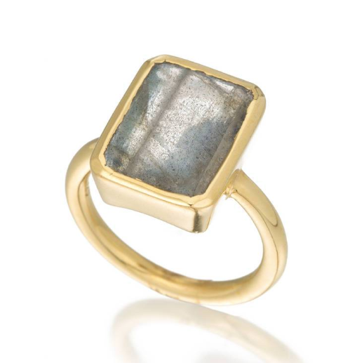 Emerald Labradorite Ring - Premium Rings from A. Schenkein - Just $78! Shop now at Three Blessed Gems