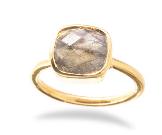 Positano Bezel Labradorite Ring - Premium Ring from A. Schenkein - Just $68! Shop now at Three Blessed Gems