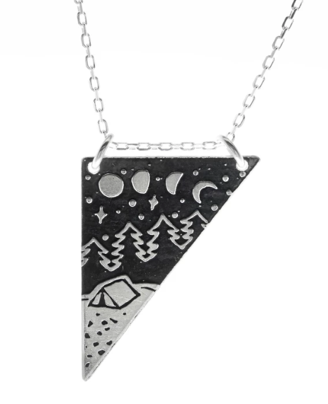 Solstice Large Silver Necklace - Premium Necklace from Bearded Jeweler - Just $85! Shop now at Three Blessed Gems
