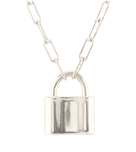 Padlock Charm Necklace - Premium Necklace from Kris Nations - Just $100! Shop now at Three Blessed Gems
