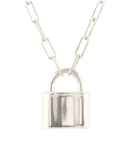 Padlock Charm Necklace