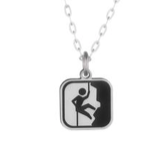 Sign Tiny Silver Necklace - Premium Necklace from Bearded Jeweler - Just $40! Shop now at Three Blessed Gems