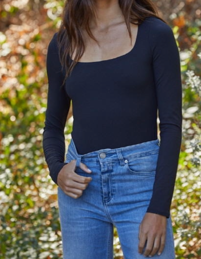Long Sleeve Bodysuit - Premium Shirts & Tops from By Together - Just $65! Shop now at Three Blessed Gems