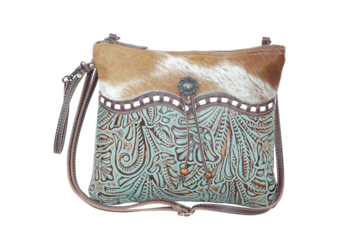 Blue Isle Small& Crossbody Bag - Premium Bag from Myra - Just $48! Shop now at Three Blessed Gems