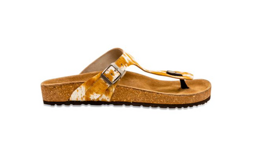 Charter Western Cowhide Sandals - Premium sandal from Myra - Just $69! Shop now at Three Blessed Gems
