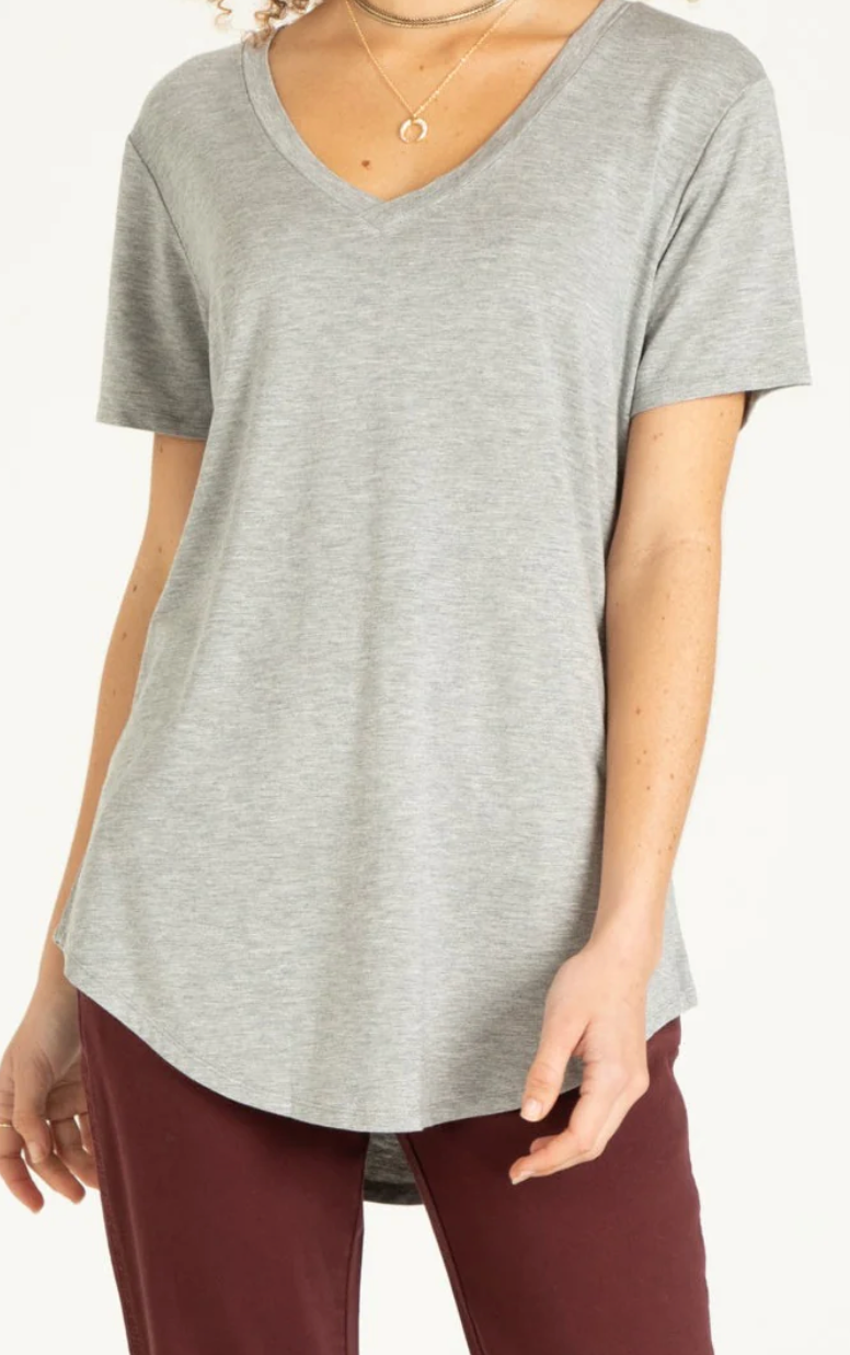 Heather Grey T-Shirt - Premium Shirts & Tops from Another Love - Just $43! Shop now at Three Blessed Gems