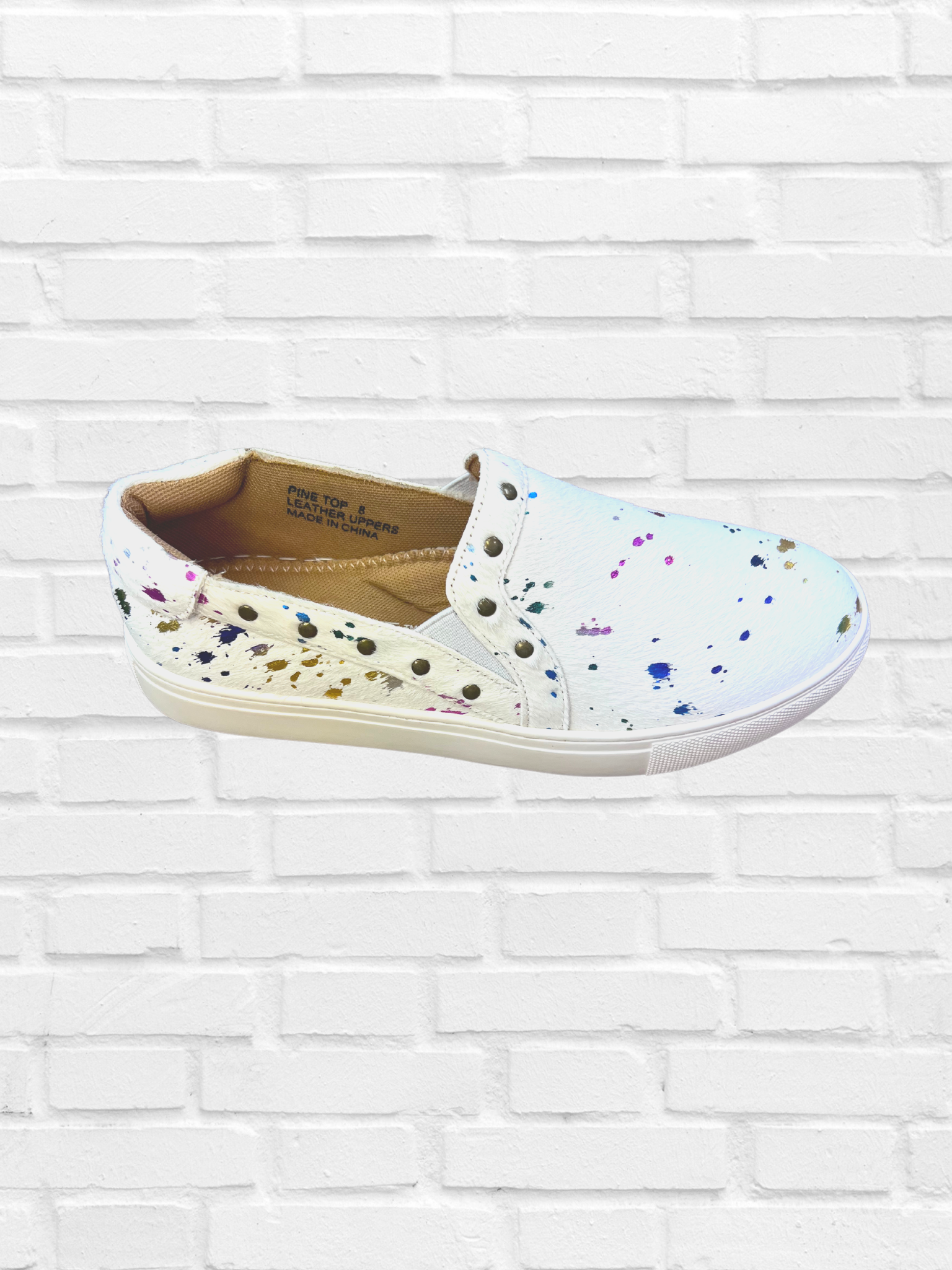 Rainbow Foil Cowhide Shoe - Premium Shoes from Corkys - Just $58.80! Shop now at Three Blessed Gems